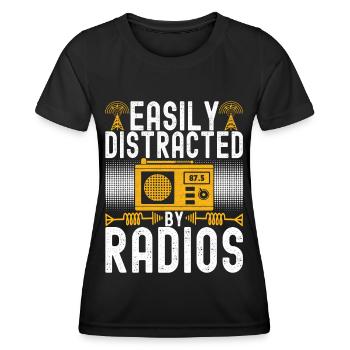 Ham Radio Ham Radio Operator - Women's Functional T-Shirt - black - Front - AI Model Female 172 light (172cm)