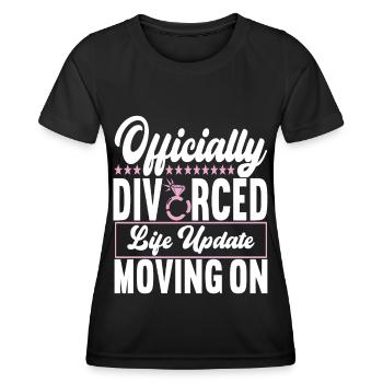 Divorce Divorcé - T-shirt sport Femme - noir - Devant - AI Model Female 172 light (172cm)