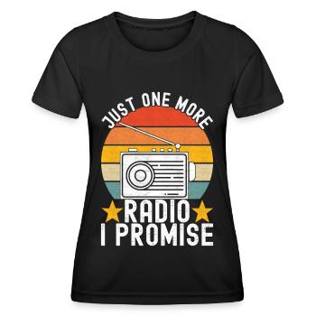 Ham Radio Ham Radio Operator - Women's Functional T-Shirt - black - Front - AI Model Female 172 light (172cm)