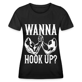 Bras de fer Bras de fer - T-shirt sport Femme - noir - Devant - AI Model Female 172 light (172cm)