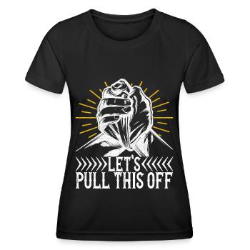 Bras de fer Bras de fer - T-shirt sport Femme - noir - Devant - AI Model Female 172 light (172cm)