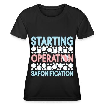 Seifenmacher Seife Machen - Frauen Funktions-T-Shirt - Schwarz - Vorne - AI Model Female 172 light (172cm)