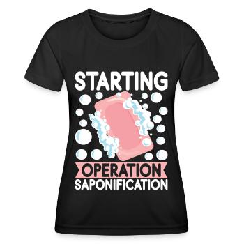 Seifenmacher Seife Machen - Frauen Funktions-T-Shirt - Schwarz - Vorne - AI Model Female 172 light (172cm)