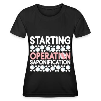 Seifenmacher Seife Machen - Frauen Funktions-T-Shirt - Schwarz - Vorne - AI Model Female 172 light (172cm)