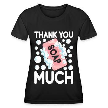 Seifenmacher Seife Machen - Frauen Funktions-T-Shirt - Schwarz - Vorne - AI Model Female 172 light (172cm)