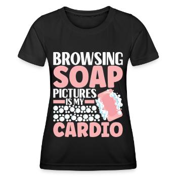 Seifenmacher Seife Machen - Frauen Funktions-T-Shirt - Schwarz - Vorne - AI Model Female 172 light (172cm)