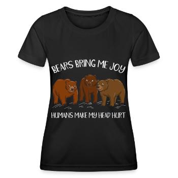 bring me headache - Women's Functional T-Shirt - black - Front - AI Model Female 172 light (172cm)