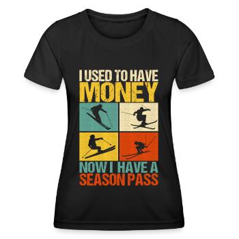Skiers - Women's Functional T-Shirt - black - Front - AI Model Female 172 light (172cm)