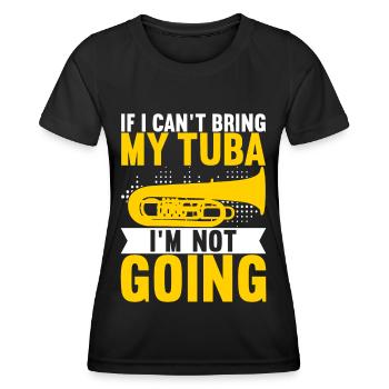 Tuba Tuba lecteur - T-shirt sport Femme - noir - Devant - AI Model Female 172 light (172cm)