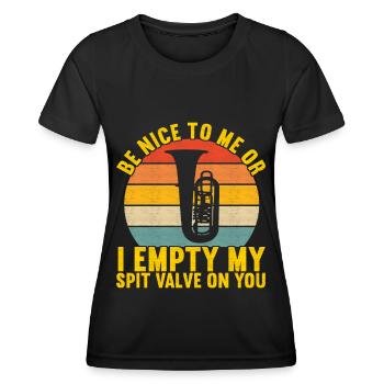 Tuba tuba player - Women's Functional T-Shirt - black - Front - AI Model Female 172 light (172cm)