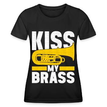 Tuba Tuba lecteur - T-shirt sport Femme - noir - Devant - AI Model Female 172 light (172cm)