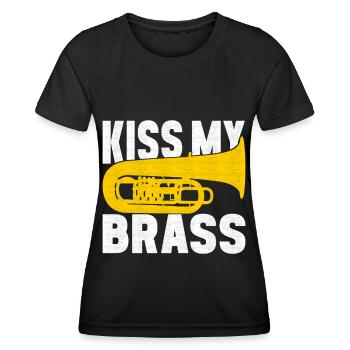 Tuba Tuba lecteur - T-shirt sport Femme - noir - Devant - AI Model Female 172 light (172cm)