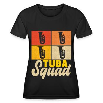 Tuba Tuba lecteur - T-shirt sport Femme - noir - Devant - AI Model Female 172 light (172cm)