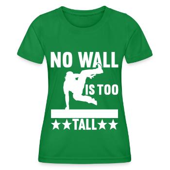 Parkour Freerunning - T-shirt sport Femme - vert - Devant - AI Model Female 172 dark (172cm)
