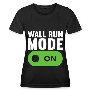 Parkour Freerunning - Frauen Funktions-T-Shirt - Schwarz - Vorne - AI Model Female 172 light (172cm)