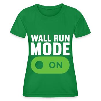 Parkour Freerunning - T-shirt sport Femme - vert - Devant - AI Model Female 172 dark (172cm)