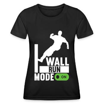 Parkour Freerunning - T-shirt sport Femme - noir - Devant - AI Model Female 172 light (172cm)
