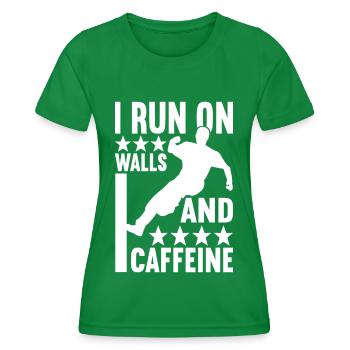 Parkour Freerunning - T-shirt sport Femme - vert - Devant - AI Model Female 172 dark (172cm)
