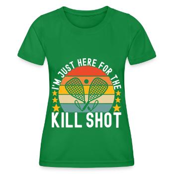 Joueur de racquetball - T-shirt sport Femme - vert - Devant - AI Model Female 172 dark (172cm)