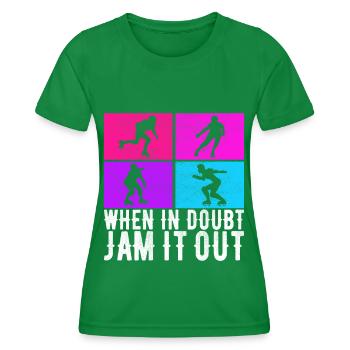 Roller derby - T-shirt sport Femme - vert - Devant - AI Model Female 172 dark (172cm)
