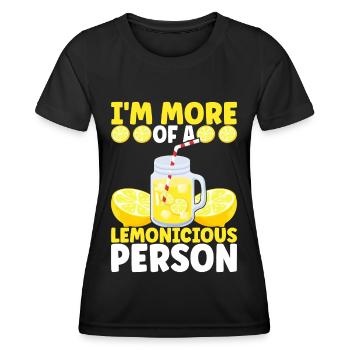 Limonade Limonadenstand - Frauen Funktions-T-Shirt - Schwarz - Vorne - AI Model Female 172 light (172cm)