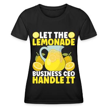 Limonade Limonadenstand - Frauen Funktions-T-Shirt - Schwarz - Vorne - AI Model Female 172 light (172cm)