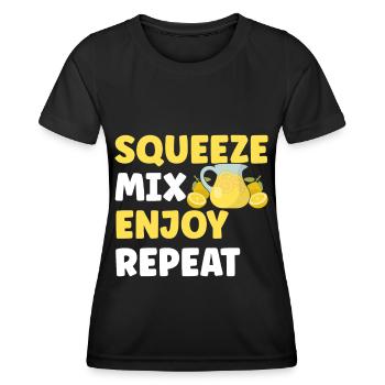Limonade Limonadenstand - Frauen Funktions-T-Shirt - Schwarz - Vorne - AI Model Female 172 light (172cm)