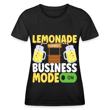Limonade Limonadenstand - Frauen Funktions-T-Shirt - Schwarz - Vorne - AI Model Female 172 light (172cm)