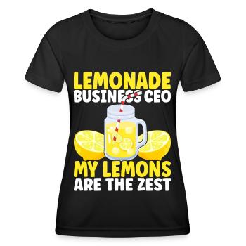 Limonade Limonadenstand - Frauen Funktions-T-Shirt - Schwarz - Vorne - AI Model Female 172 light (172cm)