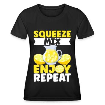 Limonade Limonadenstand - Frauen Funktions-T-Shirt - Schwarz - Vorne - AI Model Female 172 light (172cm)