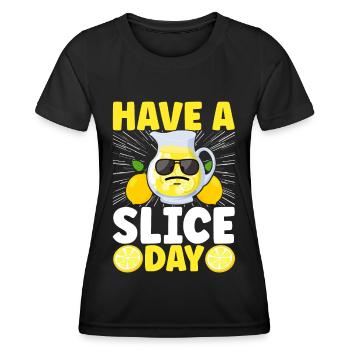 Limonade Limonadenstand - Frauen Funktions-T-Shirt - Schwarz - Vorne - AI Model Female 172 light (172cm)