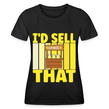 Limonade Limonadenstand - Frauen Funktions-T-Shirt - Schwarz - Vorne - AI Model Female 172 light (172cm)