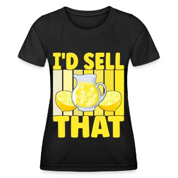 Limonade Limonadenstand - Frauen Funktions-T-Shirt - Schwarz - Vorne - AI Model Female 172 light (172cm)