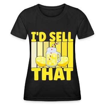 Limonade Limonadenstand - Frauen Funktions-T-Shirt - Schwarz - Vorne - AI Model Female 172 light (172cm)