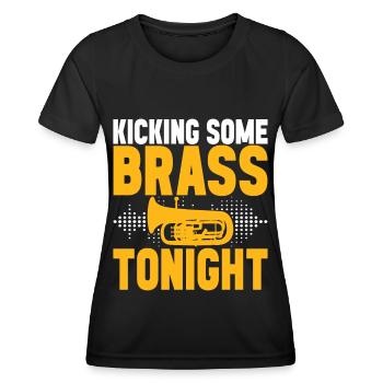 Euphonium Bariton Tenorhorn - Frauen Funktions-T-Shirt - Schwarz - Vorne - AI Model Female 172 light (172cm)