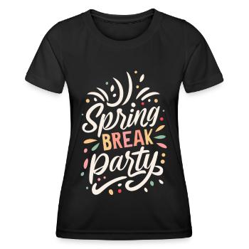 Spring Break 2024 Holiday Retro Vintage - T-shirt sport Femme - noir - Devant - AI Model Female 172 light (172cm)