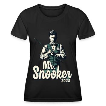 Mr. Snooker Pool Billiards Joueur de snooker - T-shirt sport Femme - noir - Devant - AI Model Female 172 light (172cm)