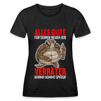 Abschiedsgeschenk Kollege Jobwechsel - Frauen Funktions-T-Shirt - Schwarz - Vorne - AI Model Female 172 light (172cm)