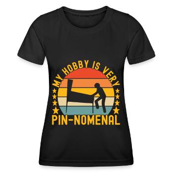 Pinball Flipper - Women's Functional T-Shirt - black - Front - AI Model Female 172 light (172cm)