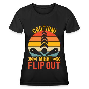 Pinball Flipper - Frauen Funktions-T-Shirt - Schwarz - Vorne - AI Model Female 172 light (172cm)