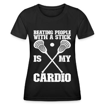 Lacrosse Lacrosse Players - Women's Functional T-Shirt - black - Front - AI Model Female 172 light (172cm)