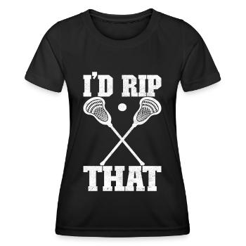 Lacrosse Lacrosse Players - Women's Functional T-Shirt - black - Front - AI Model Female 172 light (172cm)