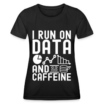 Analyste de données en science des données - T-shirt sport Femme - noir - Devant - AI Model Female 172 light (172cm)