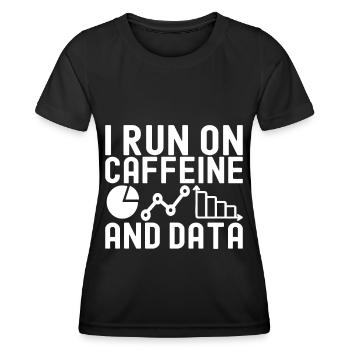 Analyste de données en science des données - T-shirt sport Femme - noir - Devant - AI Model Female 172 light (172cm)