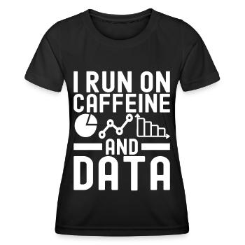 Analyste de données en science des données - T-shirt sport Femme - noir - Devant - AI Model Female 172 light (172cm)