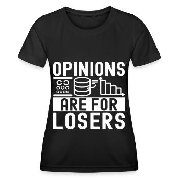 Analyste de données en science des données - T-shirt sport Femme - noir - Devant - AI Model Female 172 light (172cm)