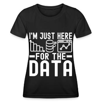 Analyste de données en science des données - T-shirt sport Femme - noir - Devant - AI Model Female 172 light (172cm)