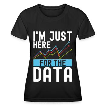 Analyste de données en science des données - T-shirt sport Femme - noir - Devant - AI Model Female 172 light (172cm)