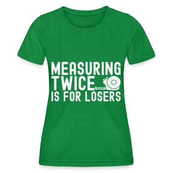 Carrelage Couche de sol - T-shirt sport Femme - vert - Devant - AI Model Female 172 dark (172cm)