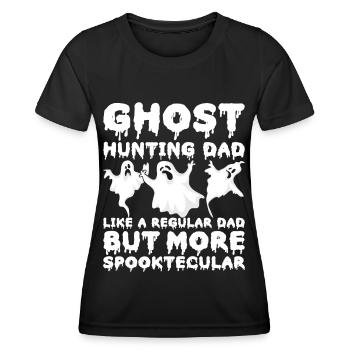 Enquêteur paranormal Chasse aux fantômes - T-shirt sport Femme - noir - Devant - AI Model Female 172 light (172cm)